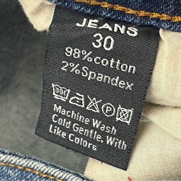 Off-White Distressed Paint Splattered Diagonal Stripe Blue Denim‎ Jeans Mens 30 - Picture 4 of 15